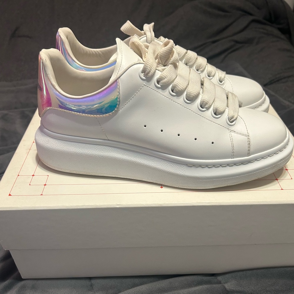 Alexander McQueen Sneakers with Iridescent and White